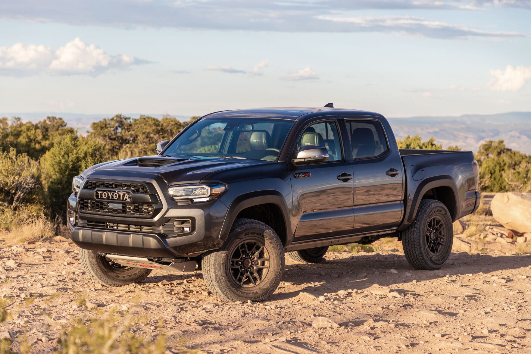 For 2020, the Toyota Tacoma can be had in trims of SR, SR5, TRD Sport, TRD Off-Road, Limited and, pictured, TRD Pro.